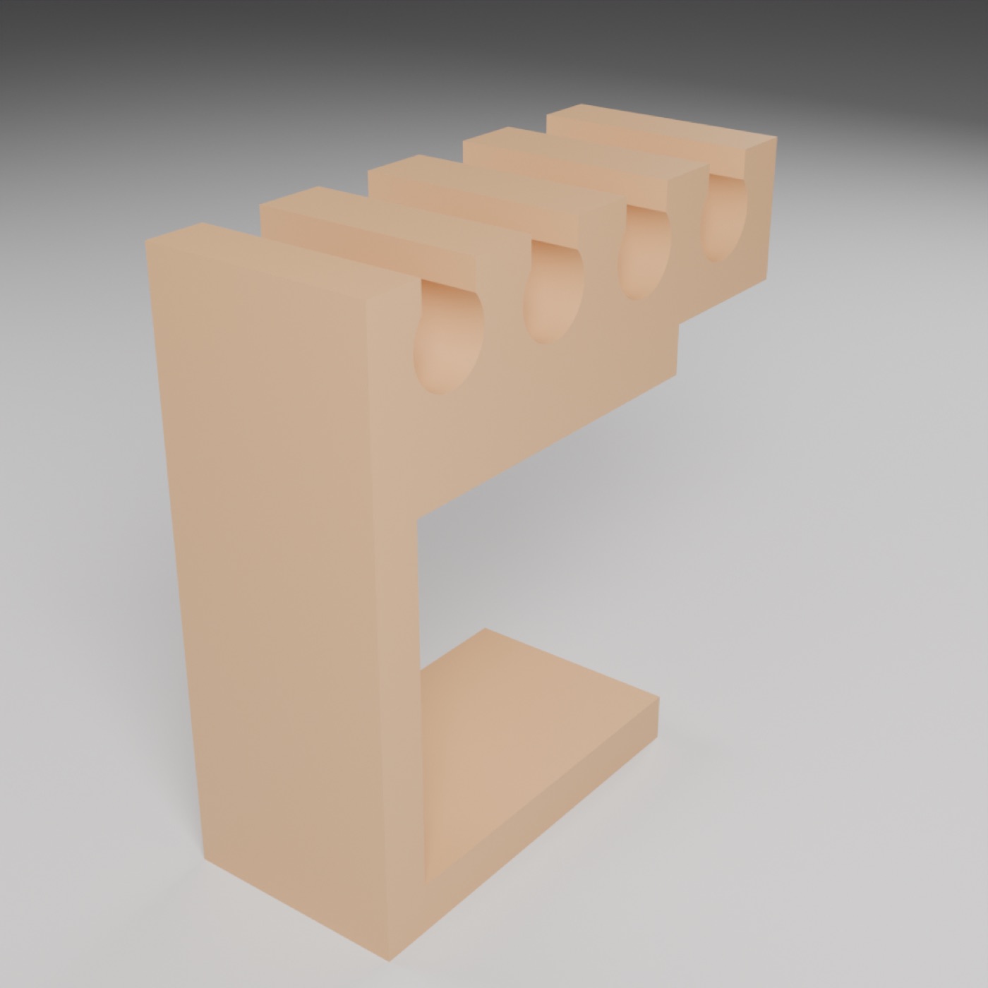 3D-printable desk-edge cable organizer